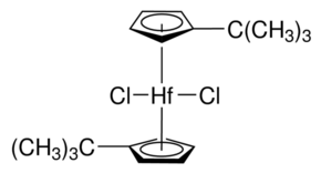 Bis(tert-butylcyclopentadienyl)hafnium dichloride Chemical Structure